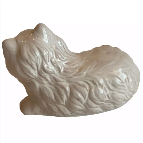 Vintage Cat Ceramic Glazed Terra-cotta Persian - Picture 3 of 8